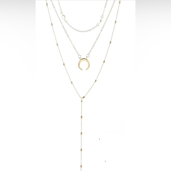 Choker Crystal Multi-Layer Y Necklace - Picture 3 of 6